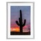 Stupell Industries Arizona Cactus at Sunset Framed Print Under Glass, design by Jeff Poe Photography